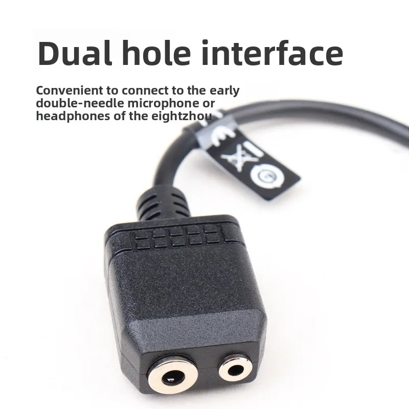 محول ميكروفون YAESU CT-44 كابل تحويل Mi يدوي 2 إلى 1