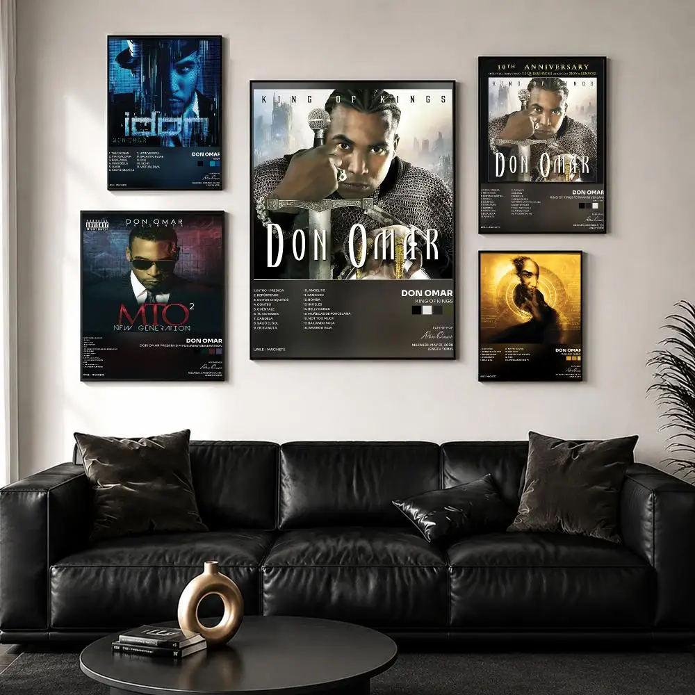 Singer D-Don O-Omar Poster Wall Art Print Sticker for Bedroom Living Room Dorm Office Modern Home Decor