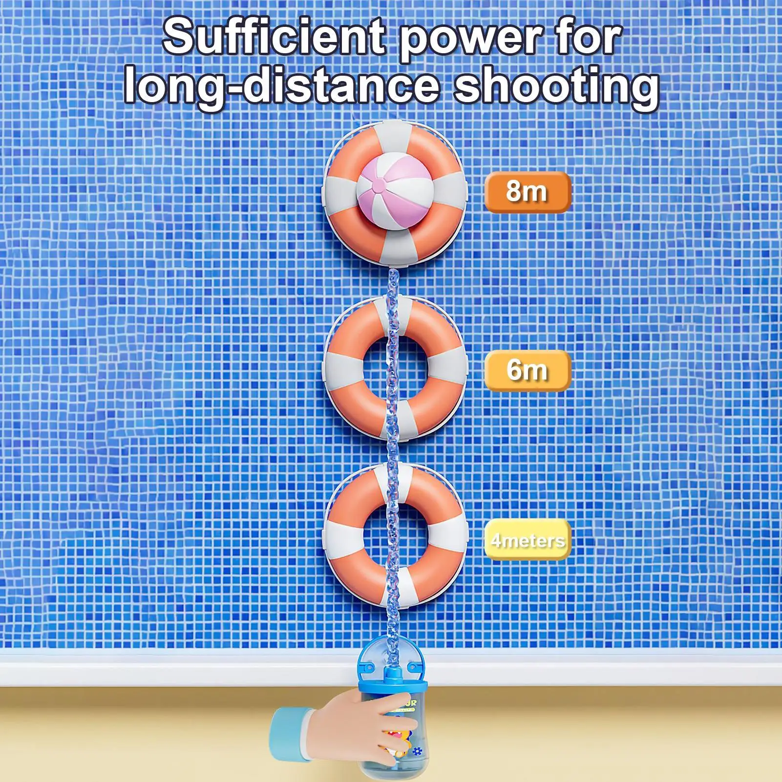 Giocattolo per ammollo d'acqua per bambini Illumina la piscina Squirter Forma di bottiglia di latte Scherzo all'aperto Giocattolo da spiaggia estivo per ragazzi Ragazze Bambini