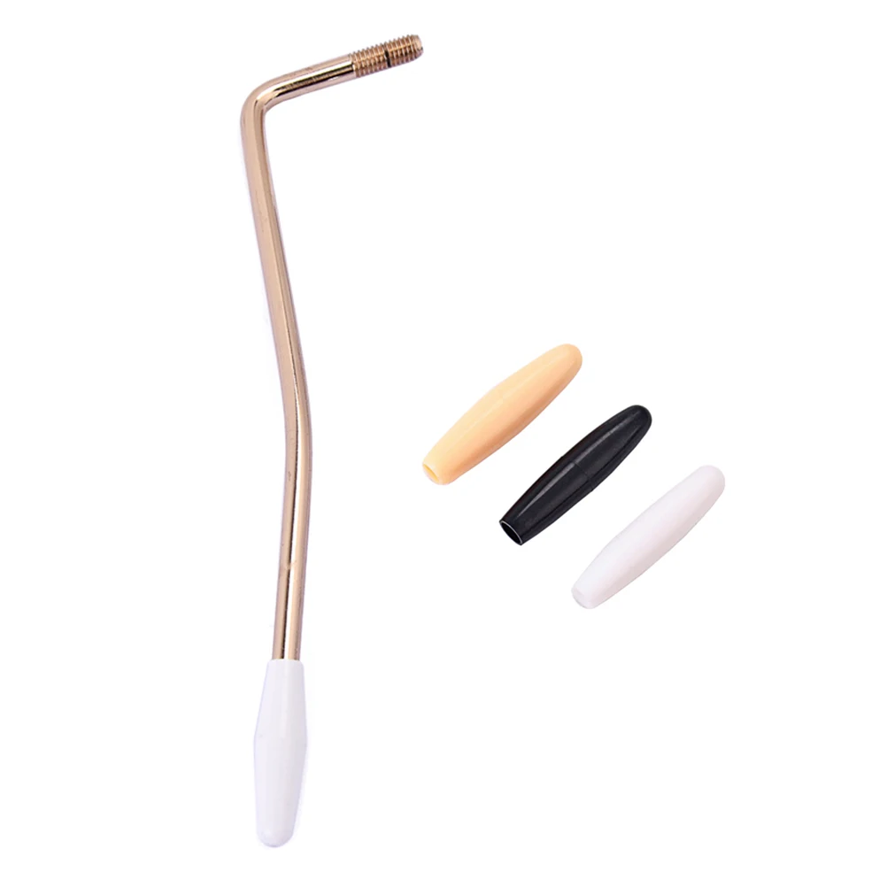 

Golden 6Mm Thread Single Guitar Tremolo Arm Whammy Bar Electric Guitar Bridge Compatible Part with 3 Tips High Grade Material