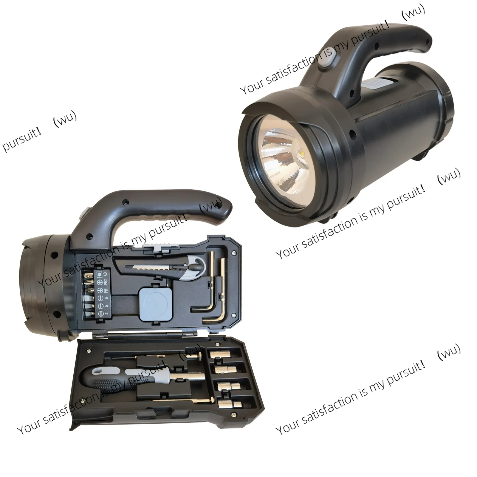 

Outdoor Home Work Lighting Flashlight Tool Set Portable Light Hardware Tool Set