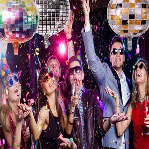 Arco-íris Roller Skate Balloon, Boom Box, Disco Foil Balloons, Tema retro, Decoração de aniversário, 22 10 principais vendas aniversario 80 anos - №10