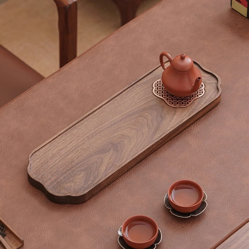 

Kitchen Serving Tea Tray Wooden Luxury Accessories Drainage Chinese Living Room Tea Tray Tableware Bandeja Madera Home Products