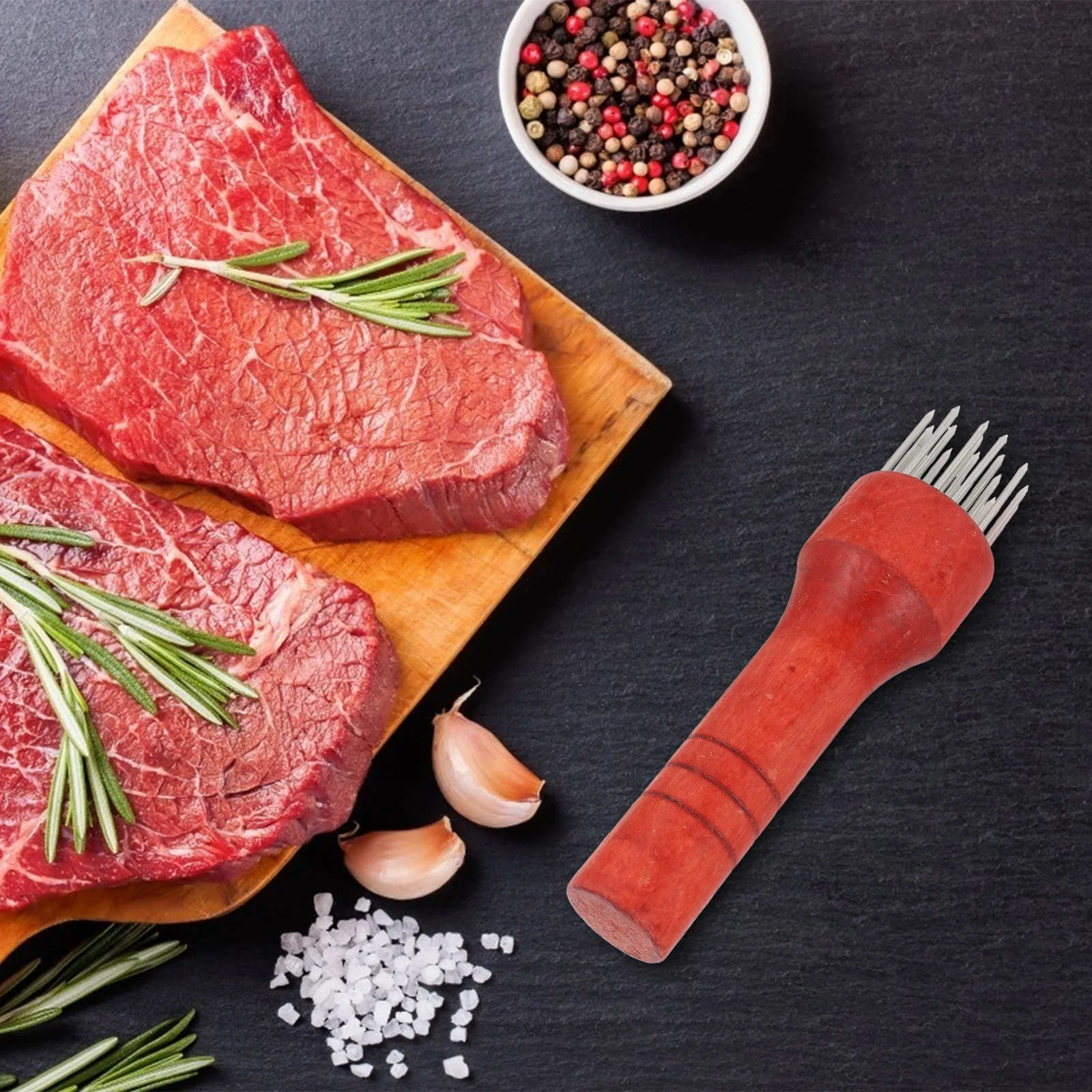 

1Pcs Meat Tenderizer with Multiple Steel Needles for Quick Steak Pork Beef Pounding Kitchen Tool Tenderizer