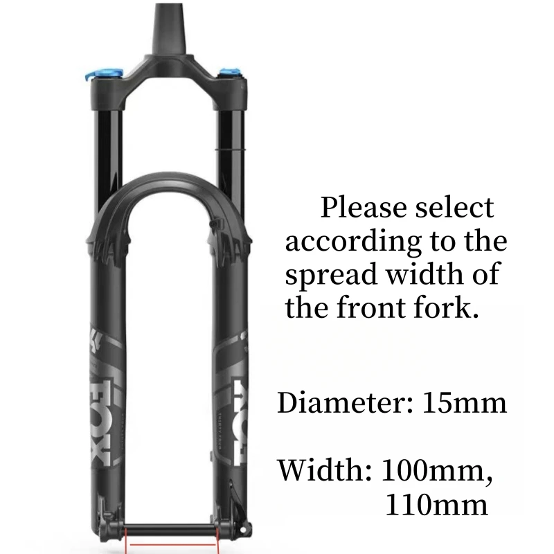 Mountain Bike Thru Axle Fit FOX Boost Fork Thru Shaft Lever MTB Bicycle Skewer 15x100mm 15x110mm Cycling Accessories Part