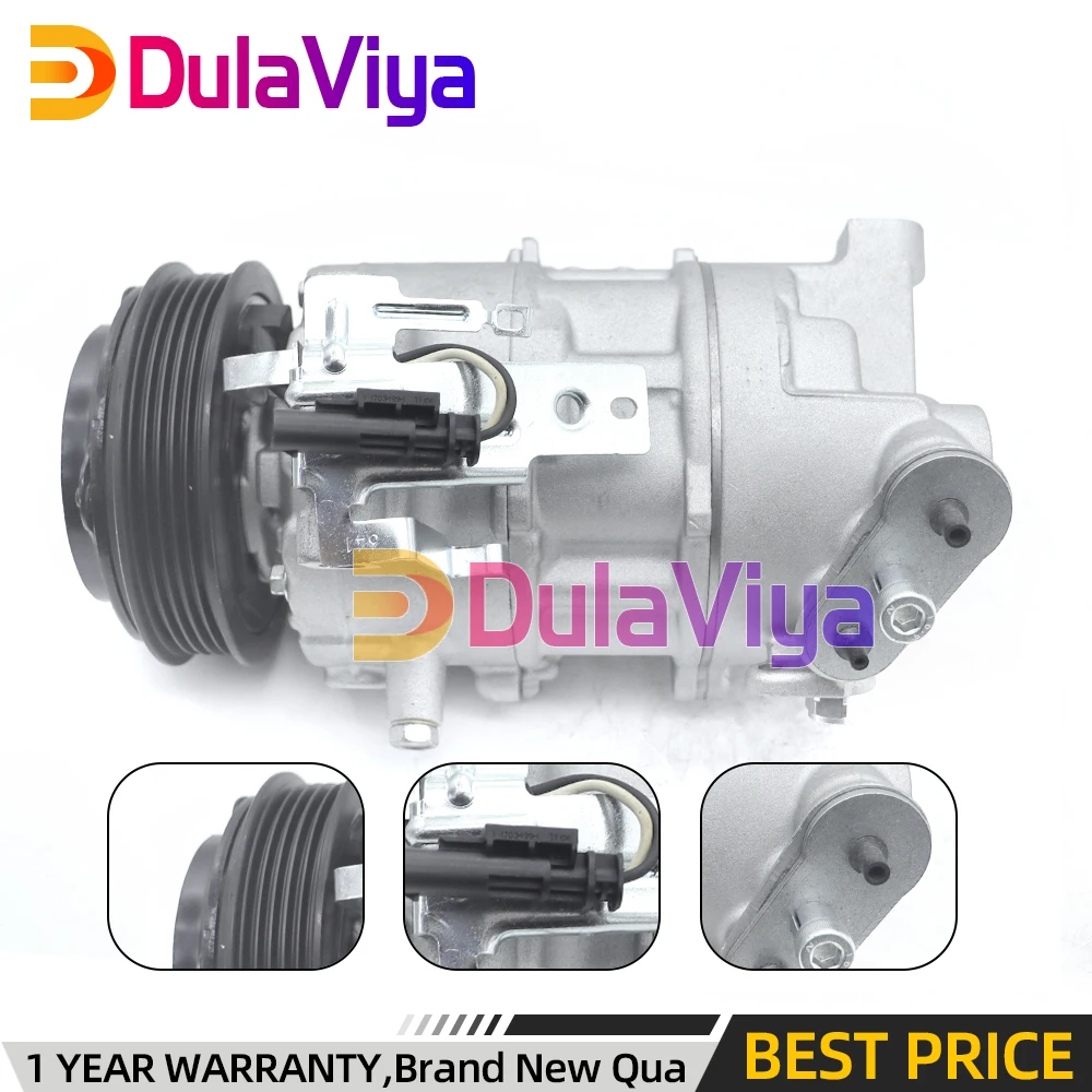 

A/C Compressor For Cadillac CTS ATS 2013-18 Chevrolet Camaro 16-18 2.0L 2.5L 6SAS14C 23192235 16003916-101 67321 68321 22799359