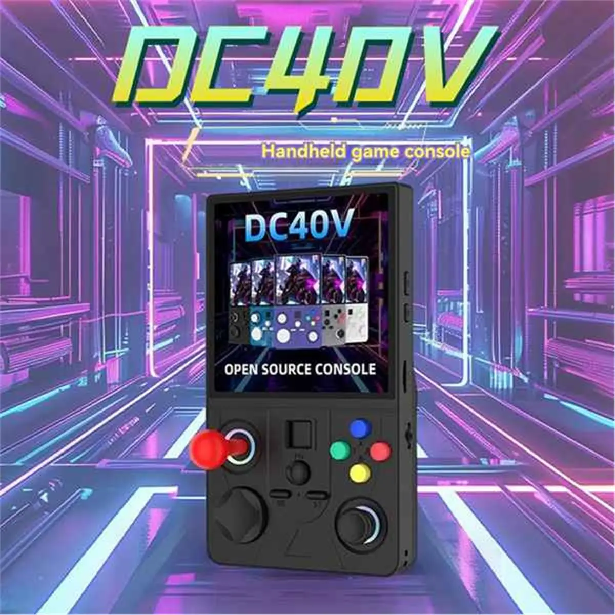 Console Portátil Retro DC40V - Tela 4" IPS e WiFi RGB