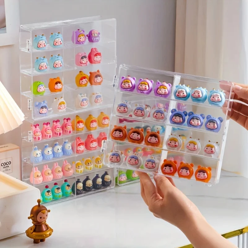 

1pc Multi-layer Small Ornaments Display Shelf, 8 Grid Display Stand, For Home Room Living Room Office Decor