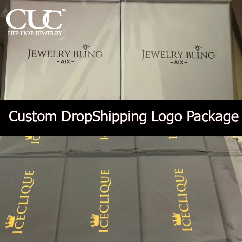 CUC Customized Dropshipping Logo Ersonal Logo Packaging For Gift Box White/Black Color