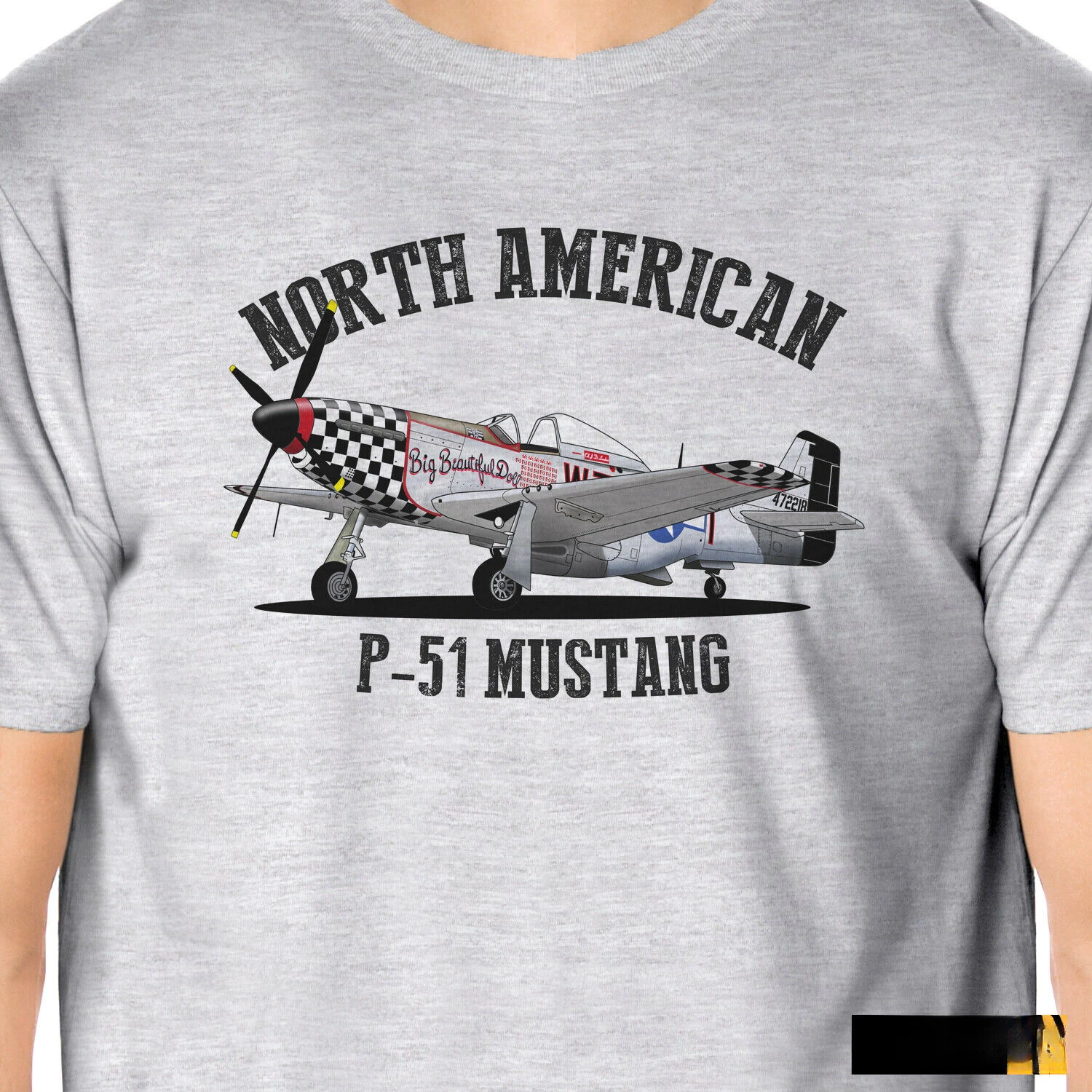 men clothingcustom t shirt North American P-51 Mustang Fighter   Summer Cotton Short Sleeve O-Neck Mens T Shirt New S-5XL