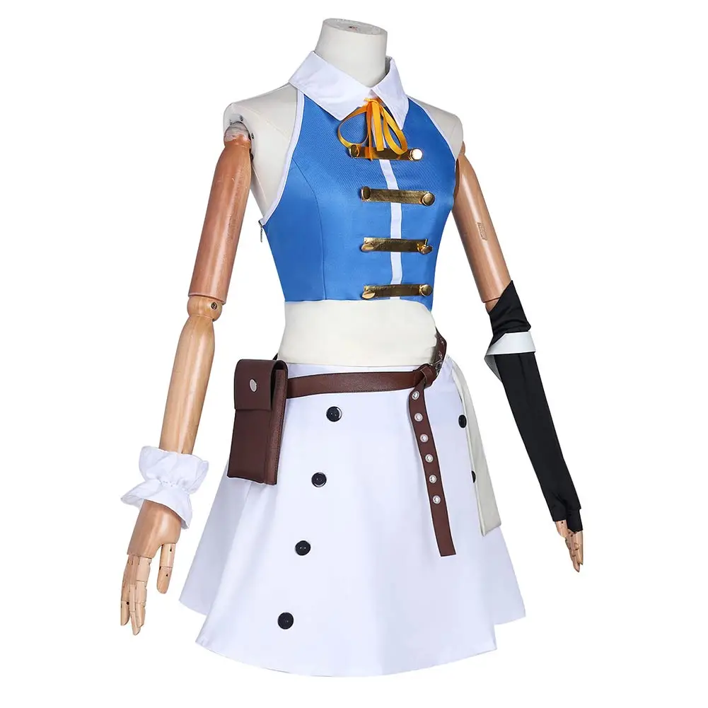 Lucy Heartfilia Cosplay Kostuum Fee Anime Fantasie Staart Volwassen Vrouwen Jurk Pruik Schoenen Laars Outfits Halloween Carnaval Feestpak