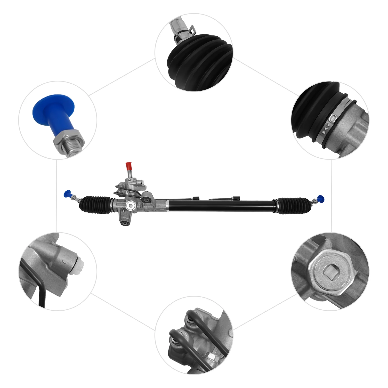 Complete Power Steering Rack And Pinion Assembly 53601SECA04 For 2004-2008 Acura Tsx