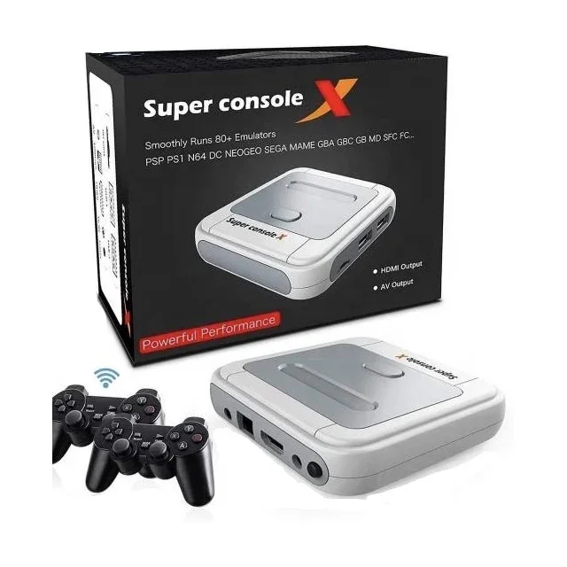 

2021 Hot Selling HD Retro Mini TV Video Game Console Super Console X Pro With TV Box For FC GB SNES DC MD N64