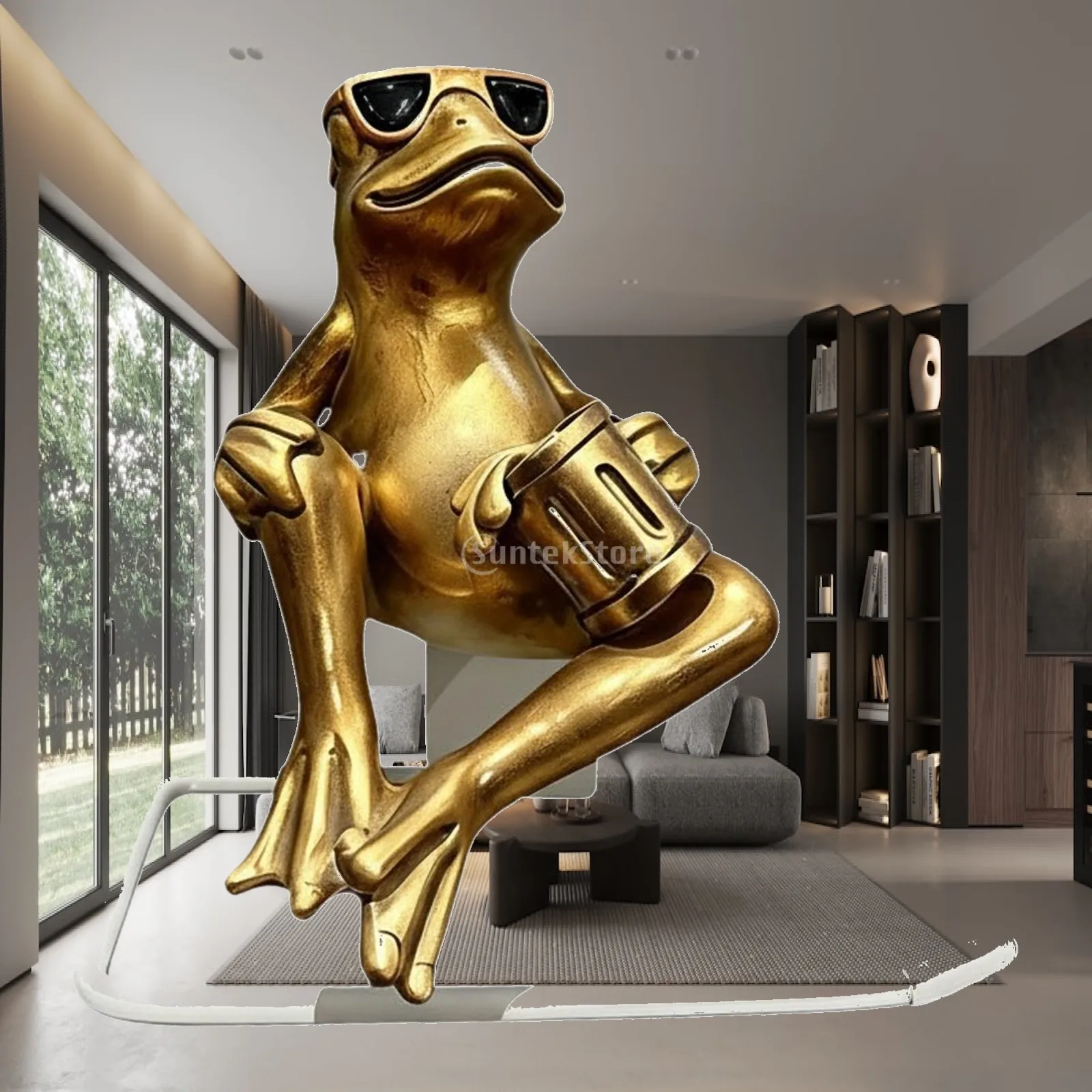 Cute Frog Tissue Paper Holder Resin Wall Mounted Paper Roll Stand Bathroom Decor Storage for Small Apartments