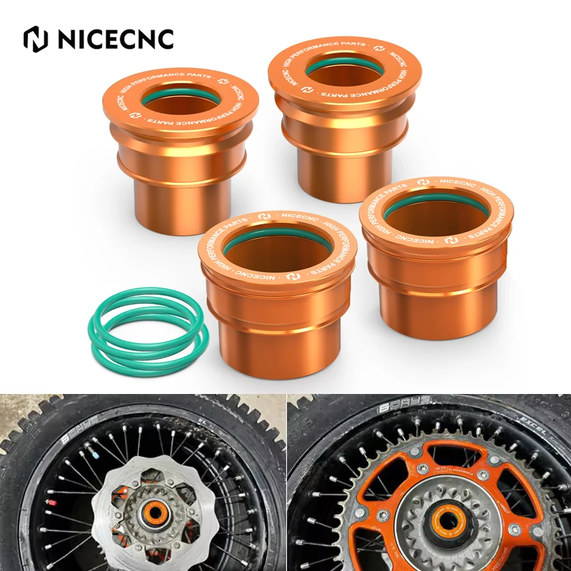 NICECNC 26MM/20MM Front Rear Wheel Spacers Hub Collars For KTM EXC 300 EXCF 350 XCW 2004-2015 SX 125 SXF 450 XC XCF 2004-2012