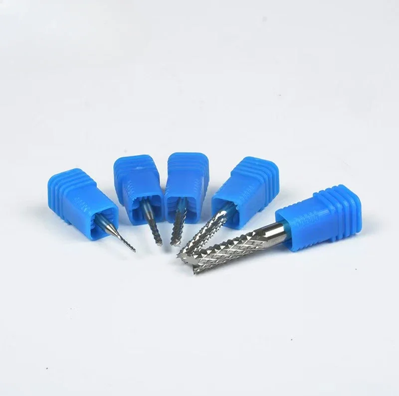 3.175mm 4mm 6mm 8mm Solid Carbide Corn End Mill Engraving Router Bits PCB Milling Cutter CNC Tools for Circuit Board