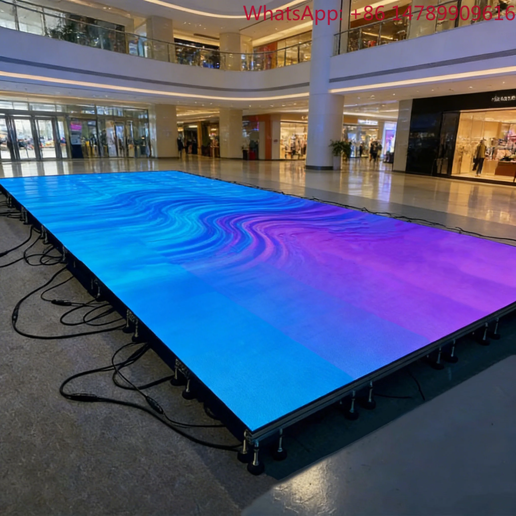 China Factory IP65 Rated LED Dance Floor Panel Interactive Tile Screen For Events And ElevatorsHigh-intensityFootTrafficHuman-Sc