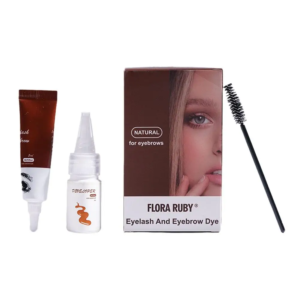 Professional Instant Eyelash Eyebrow Dye Tint Gel Long And Fast Tint Cream Kit Eyebrow Tint Eyelash 15 Lasting Minute Tint K9Q4
