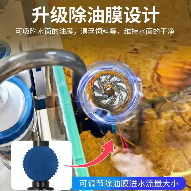 Aquarium filter, wall-mounted filter barrel, small silent external water purification filtration circulation system