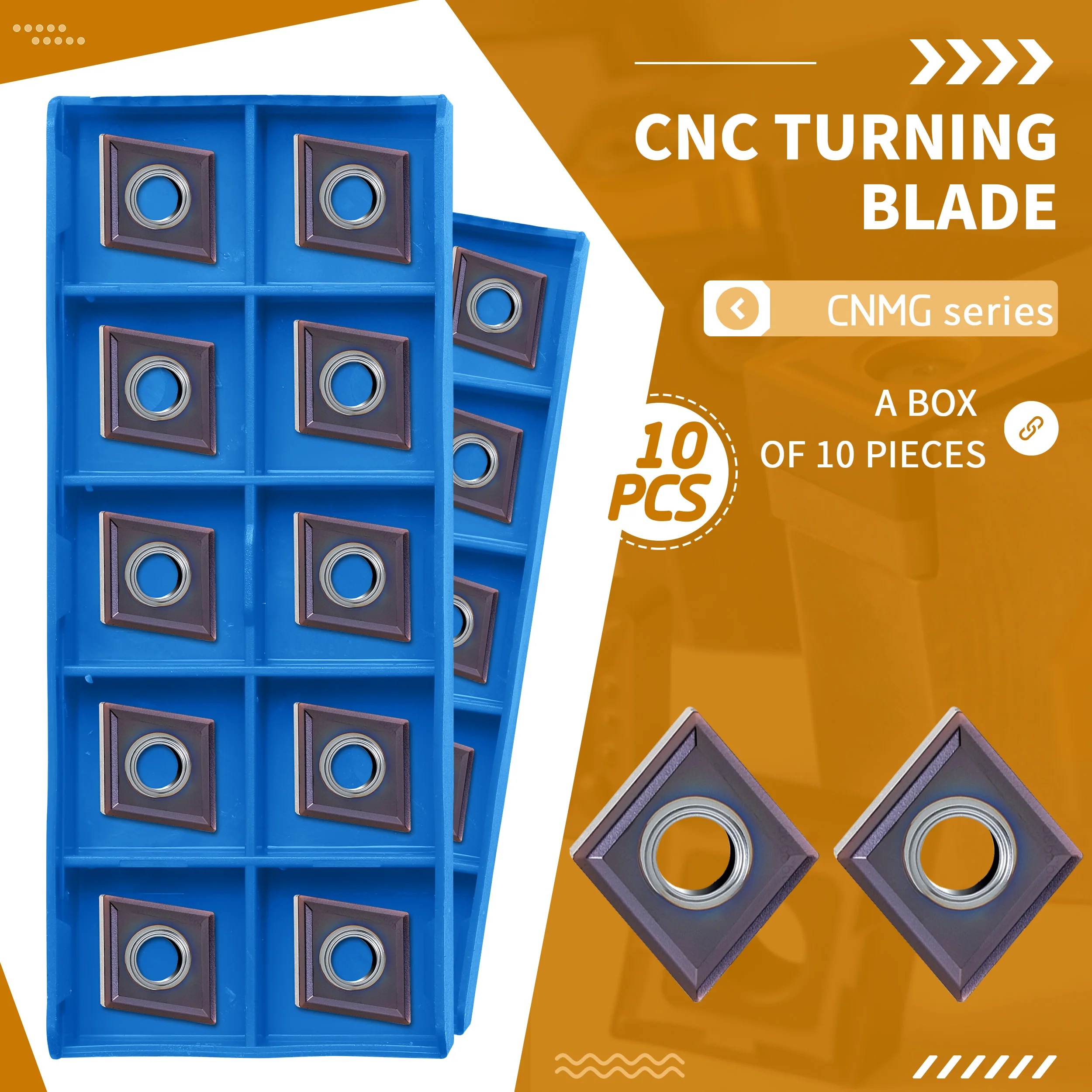 CNMG120404-MS NK9018 CNMG120408 CNC Lathe Turning Tools Carbide Insert High Quality Cutting Efficient Machining Non-stick Knife