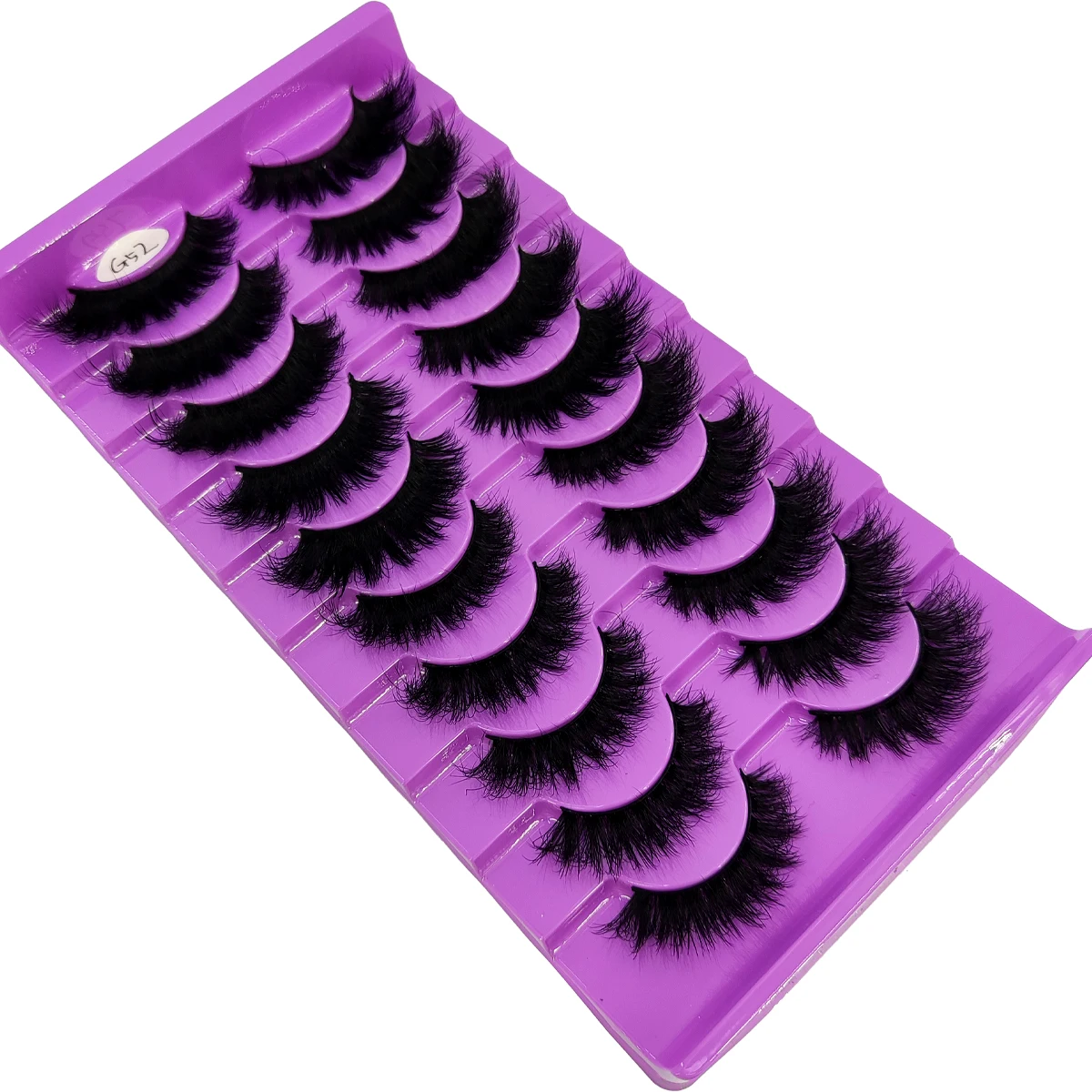 AMSDCN 10 Paar Wimpern 3D Künstlicher Nerz Dicke Flauschige Weiche Wimpernverlängerung Natürliche Falsche Wimpern Make-Up Nerz Wimpern