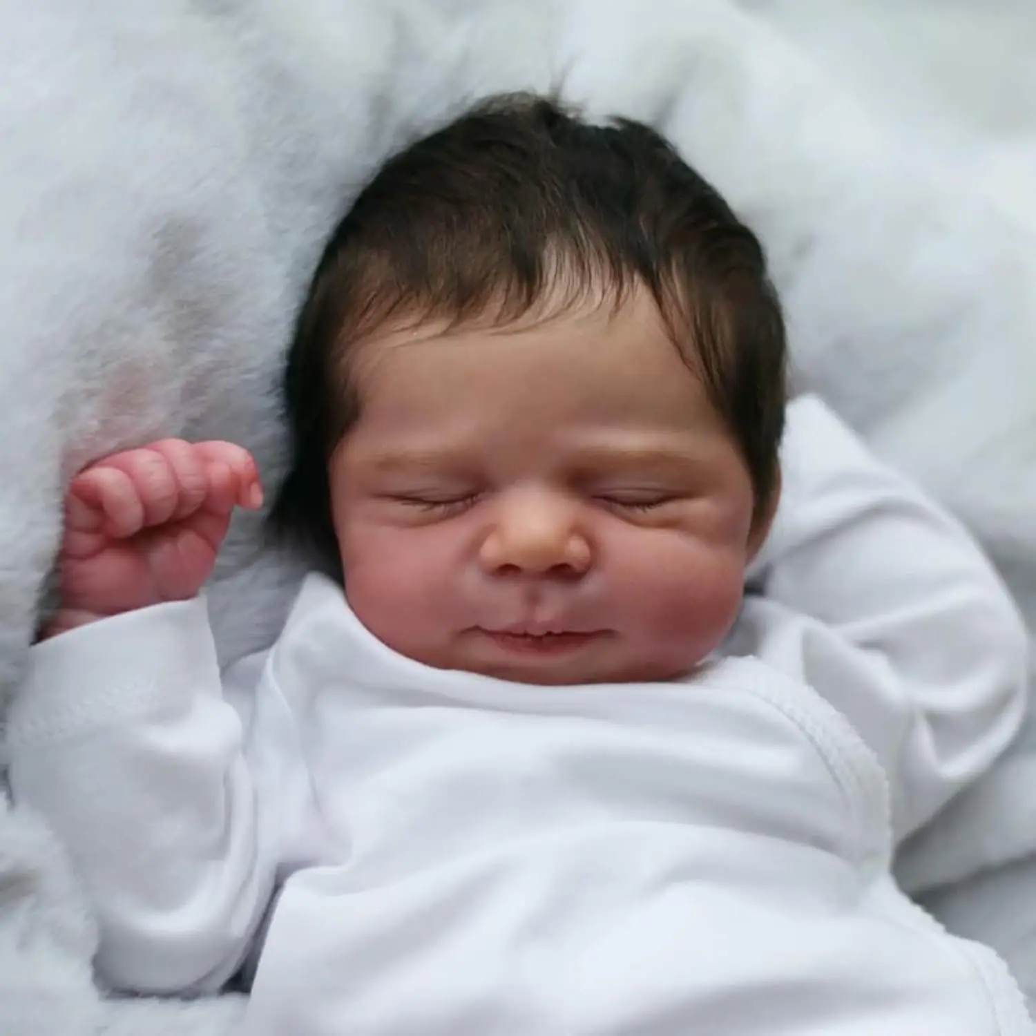 19INCH Full Vinyl Reborn Baby Doll Pascale Real Iife Silicone Reborn Dolls Multiple Layers Painting 3D Skin with Visible Veins