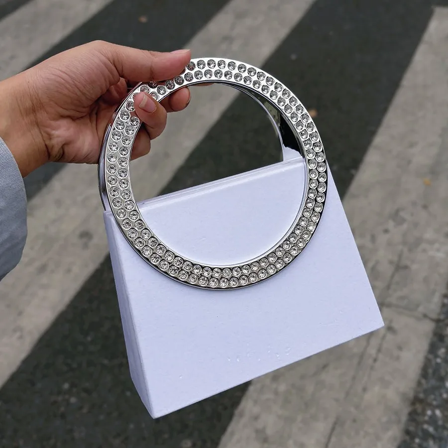 

Вечерняя сумка с блестками и стразами и бриллиантами, блестящая полосатая акриловая квадратная сумка, женская сумка, клатч для свадебной вечеринки, сумка на плечо