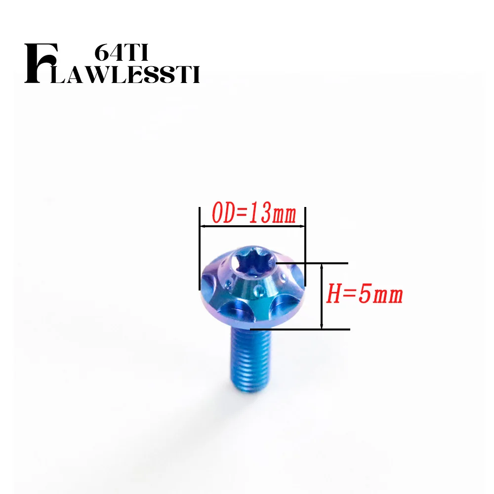 FLAWLESSTI M5x10-30 MM Gr5 Titanium Bolts CNC Bolts Windscreen Visor License Bolts For Yamaha Xmax 300 Forza 350