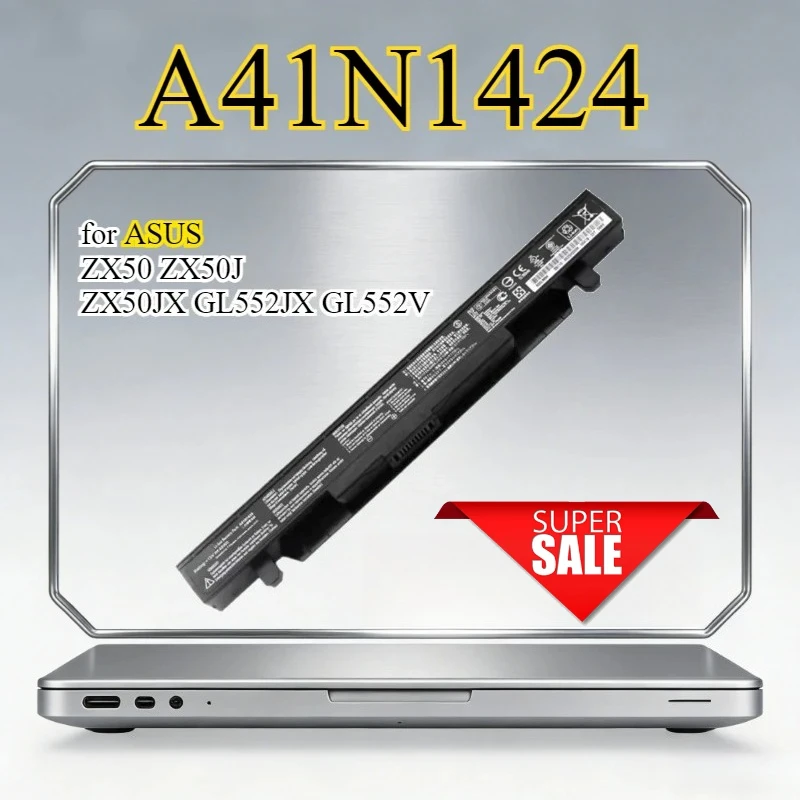 

A41N1424 Rechargeable Battery Compatible for ASUS ZX50 ZX50J ZX50JX GL552JX GL552V