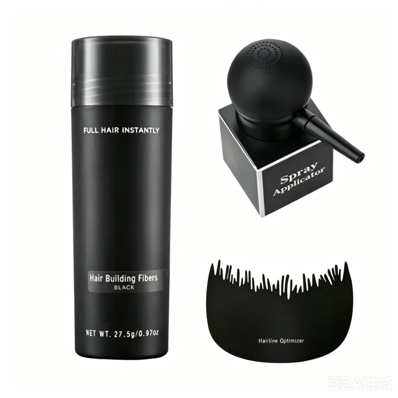 Hair Fibers 3piece set Keratin 27.5g Hair Building Fibers Thickening Spray Hair Loss Products Woman Man Instant Regrowth Powders