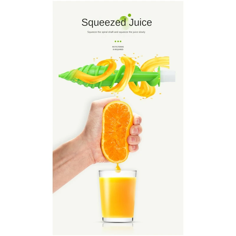 

Ручная соковыжималка с силиконовым всасывающим дном, ручная соковыжималка, удобное хранение, портативная ручная соковыжималка для сока, зеленый-A78U