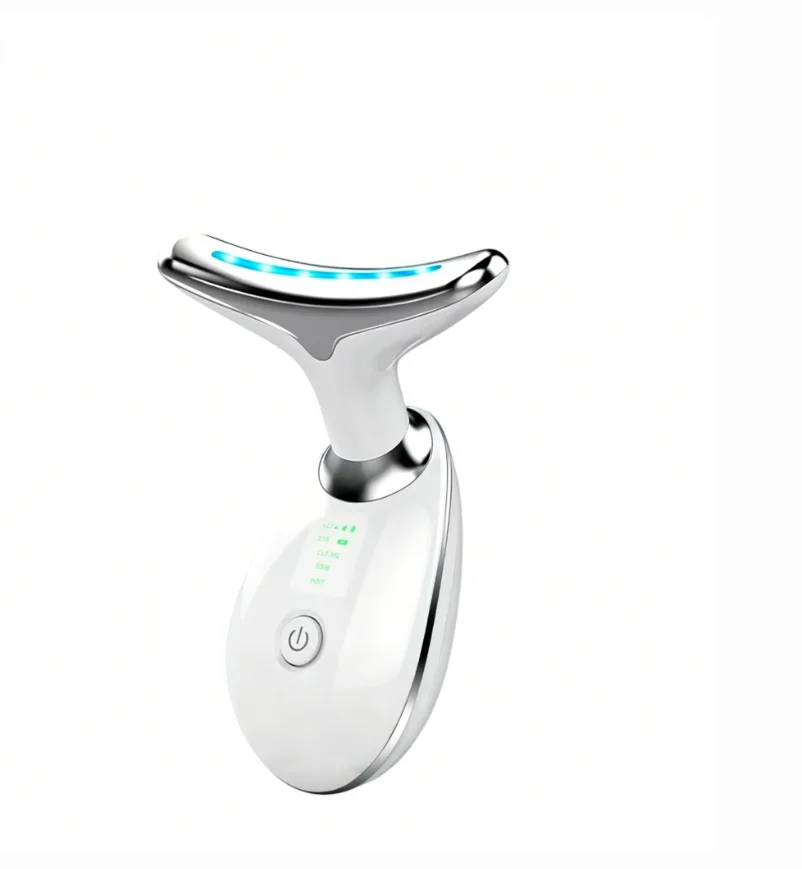 Dispositivo de Belleza para Cuello y Rostro, EMS, Lifting Facial, 3 Colores de Luz, Cuidado de la Piel, Reafirmante, Reduce la Papada, Herramientas para el Cuidado de la Piel