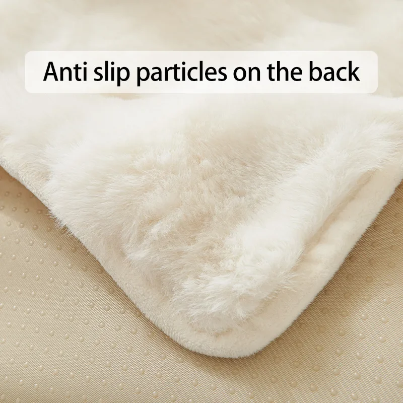 Home Decoration Plush Sofa Mat Integrated Anti Slip Electric Recliner Sofa Cover Light Luxury Warm Comfortable Massage Chair Pad