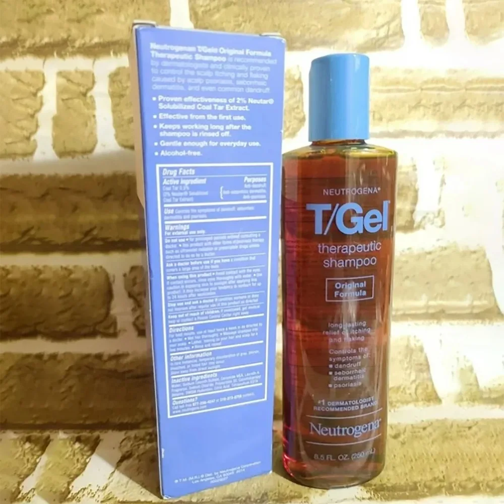 250ml Neutrogena T/Gel Therapeutic Shampoo Original Formula Lasting Relief Of Itching Flaking Hair Deep Cleaning Natural Shampoo