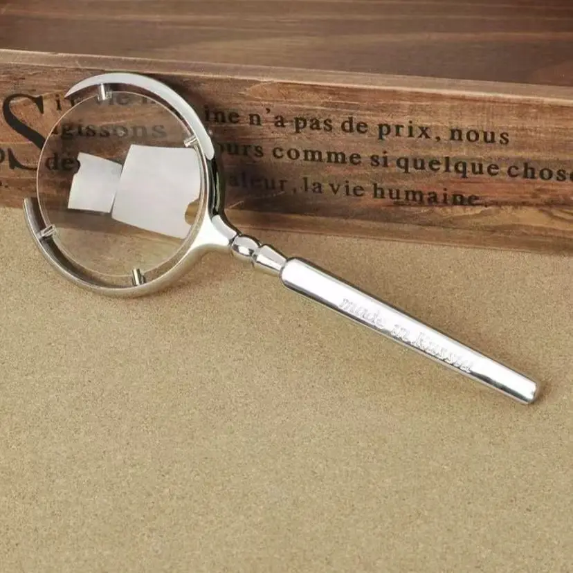 20X Handheld Magnifying Glass, High‑Power HD Optical Glass Reading Magnifier for Seniors, Garden Tool Accessory