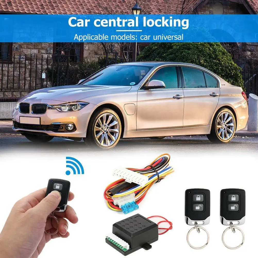 Universal Car Remote Central Door Lock Kit Keyless Entry Alarm System 401/T242