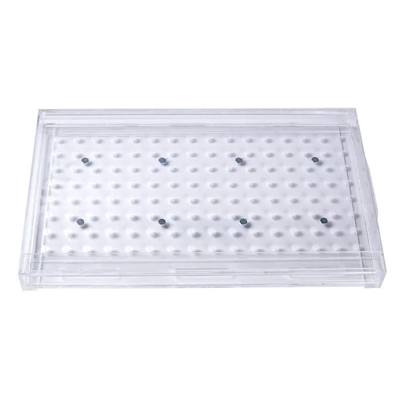 Acrylic Manual Seed Sower 32/50/72/98/105/162/200  Holes - Efficient Seeding Tool for Seedling Tray Garden Nursery Planting