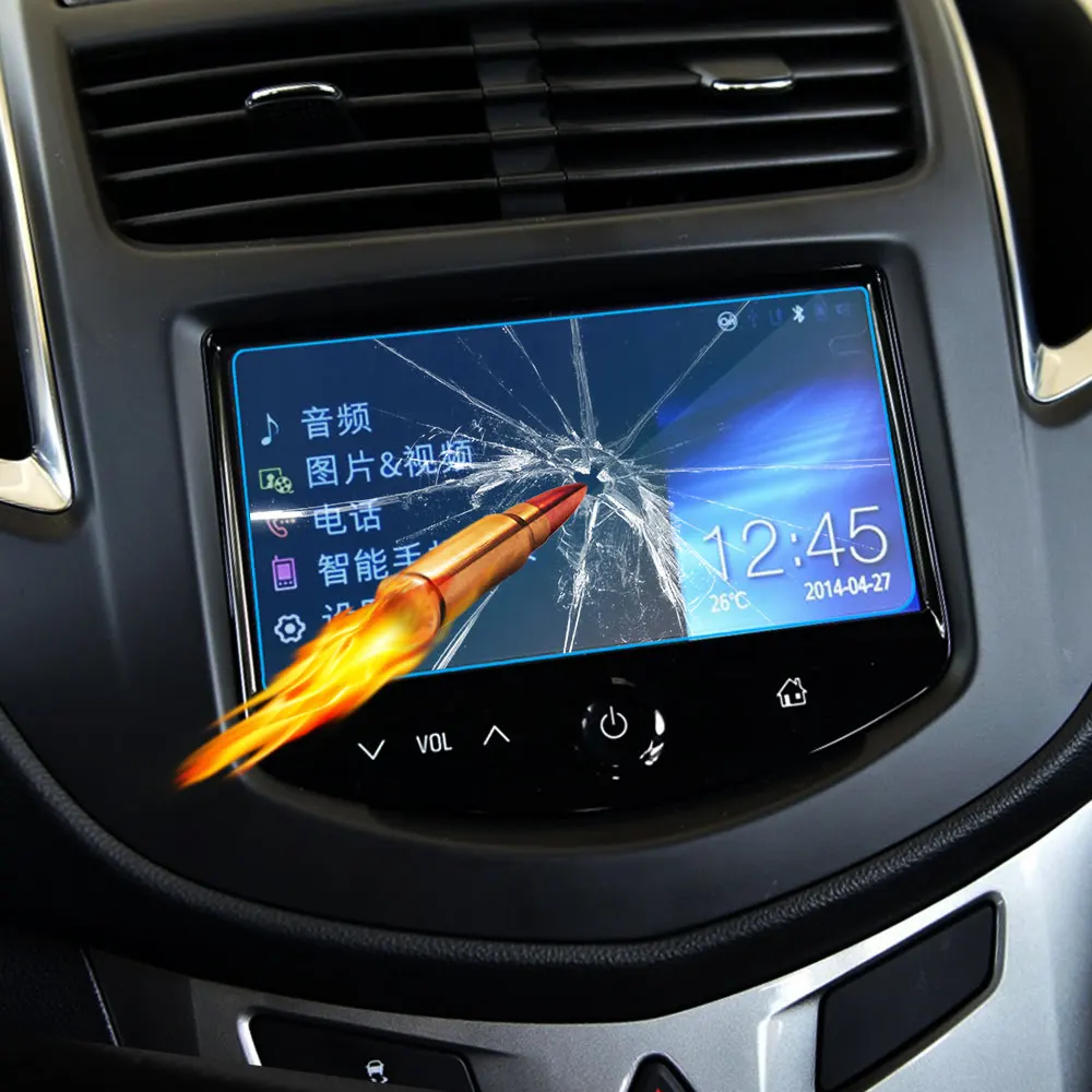 سيارة بولي كلوريد الفينيل التصميم لتحديد المواقع والملاحة نانو واقي للشاشة غطاء طبقة رقيقة واقية لشروليه تراكس 2014-2019 #2