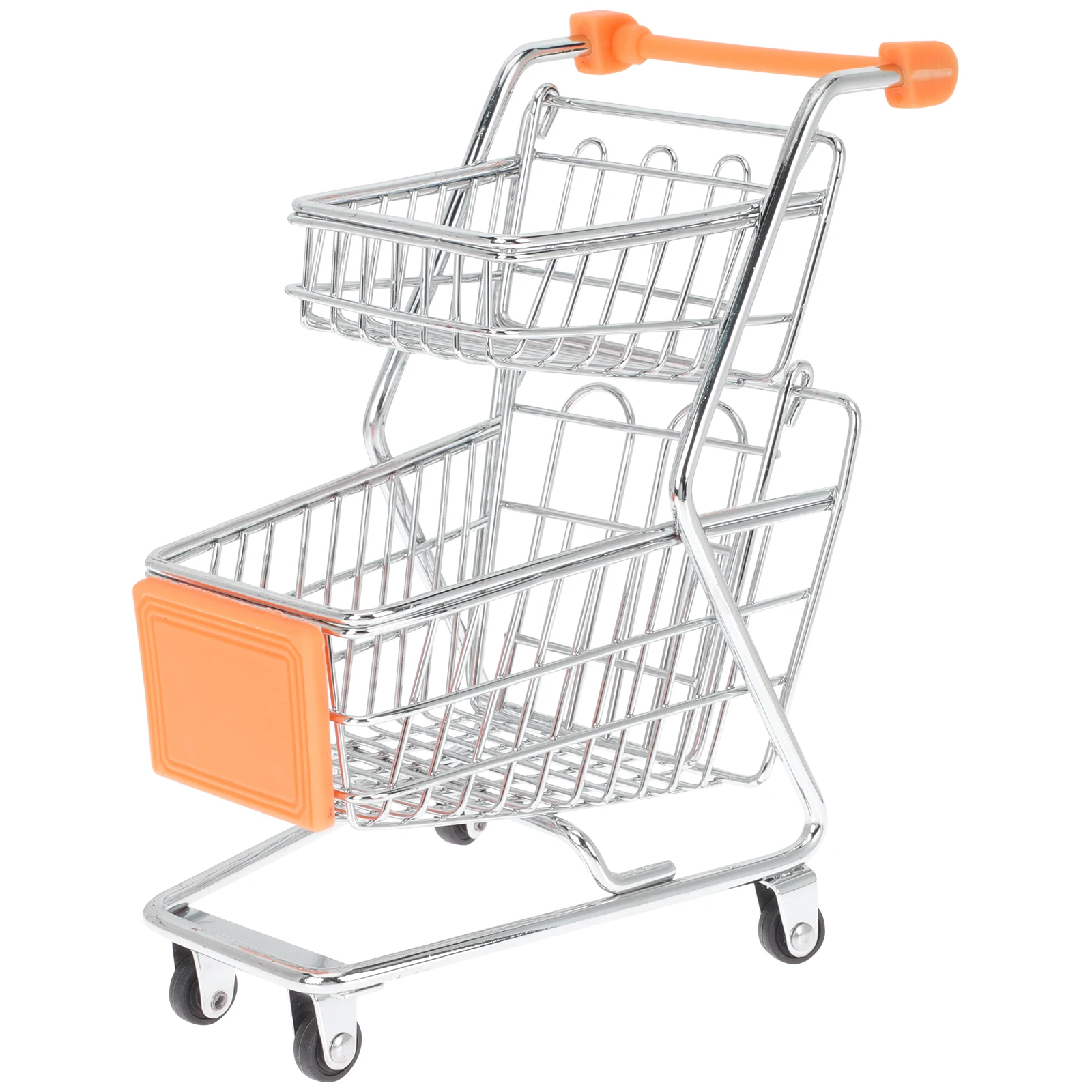 Mini-Einkaufswagen, Trolley, winziges Zubehör, Karren, Markt, Miniatur, Schmiedeeisen, Spielzeug, Lebensmittelgeschäft