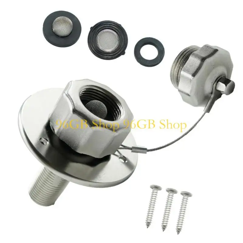 

Резервуар для воды на колесах емкостью 96 ГБ, комплект заливного отверстия из нержавеющей стали, комплект для быстрой установки,