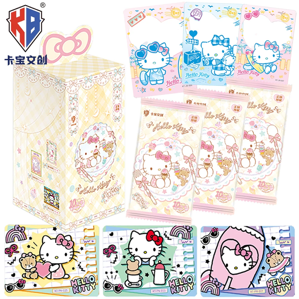

Подлинные KABAO Hello Kitty, коллекционные карты аниме, милые мультяшные знаменитости, креативные карты, высокое качество, подарки-сюрпризы на день рождения, игрушки