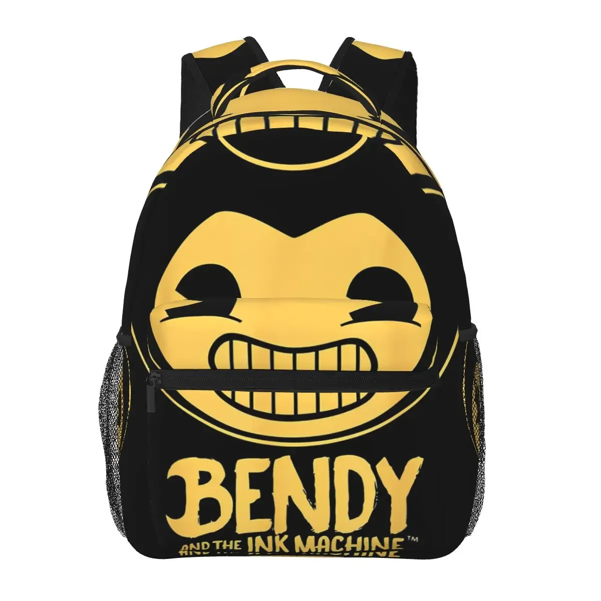 Vintage Bendy-Ink - Bendy In Ghost Stories Backpacks Boys Girls Bookbag Children School Bag Cartoon Travel Rucksack Shoulder Bag