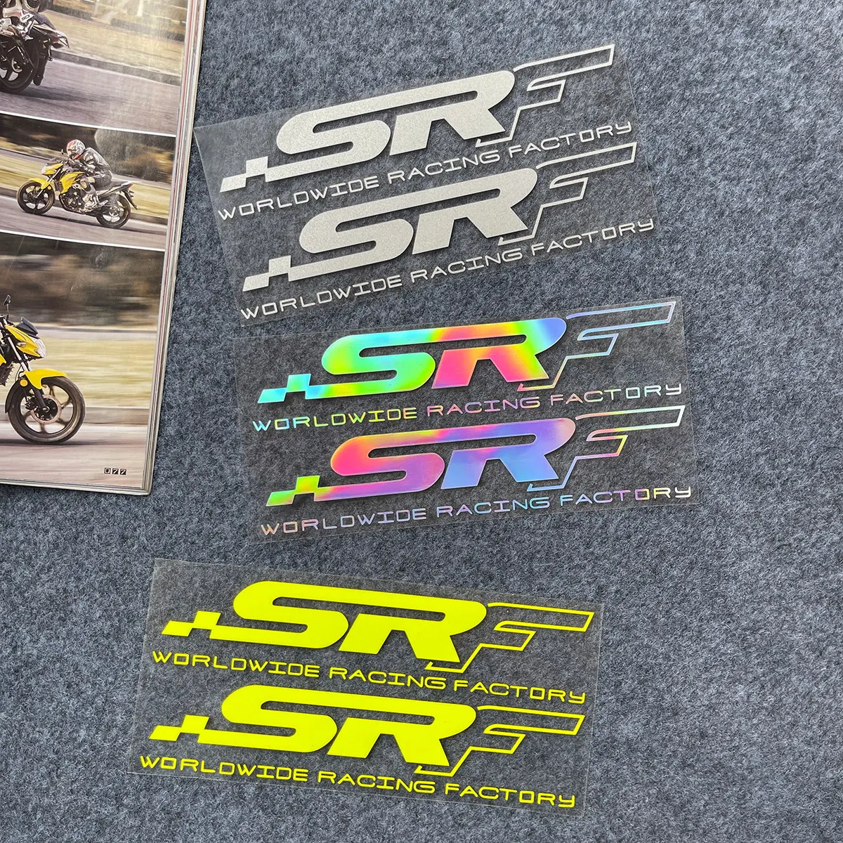 

Self-Adhesive Reflective Decals, SRF Pattern Stickers for ZONTES Motorcycle Head & Body Decor