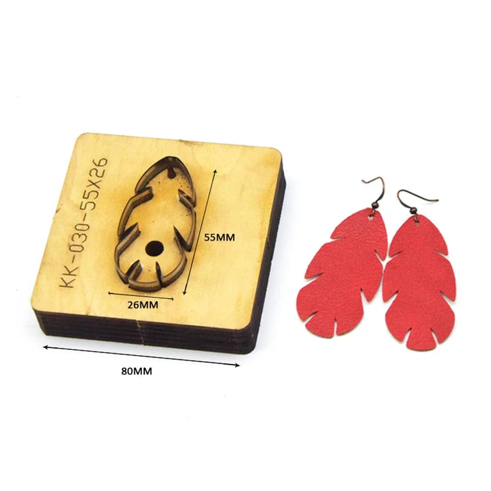 

Изготовленное на заказ кожаное бумажное украшение для сережек, стальное правило для резки, инструменты для кликов, инструменты для кликов, ручная работа, сделай сам