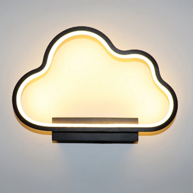 Cloud Design Decor Wall Light 220V ฝัง Sconce Cloud Shape Wall Light ในร่มโคมไฟห้องนอนห้องนั่งเล่น A