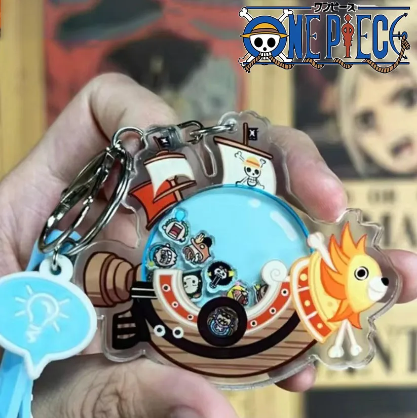 

One Piece Keychain Thousand Sunny Classic Anime Luffy Zoro Sanji Going Merry Pendant Key School Bag Pendant Student Gift