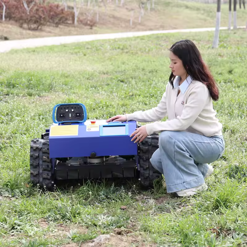 Customized Intelligent Lawn Mower Robot - Wireless Electric with Self-Charging Obstacle Avoidance Remote Control for Home - Image 5