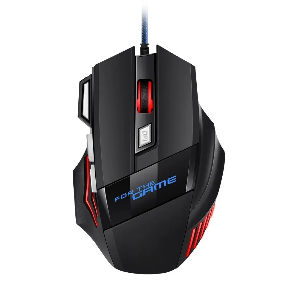 Gaming Mouse RGB Backlit Ergonomic Game Mice 7D Esports Wired Mouse Computer Mouse for Laptop PC Desktop Gamer