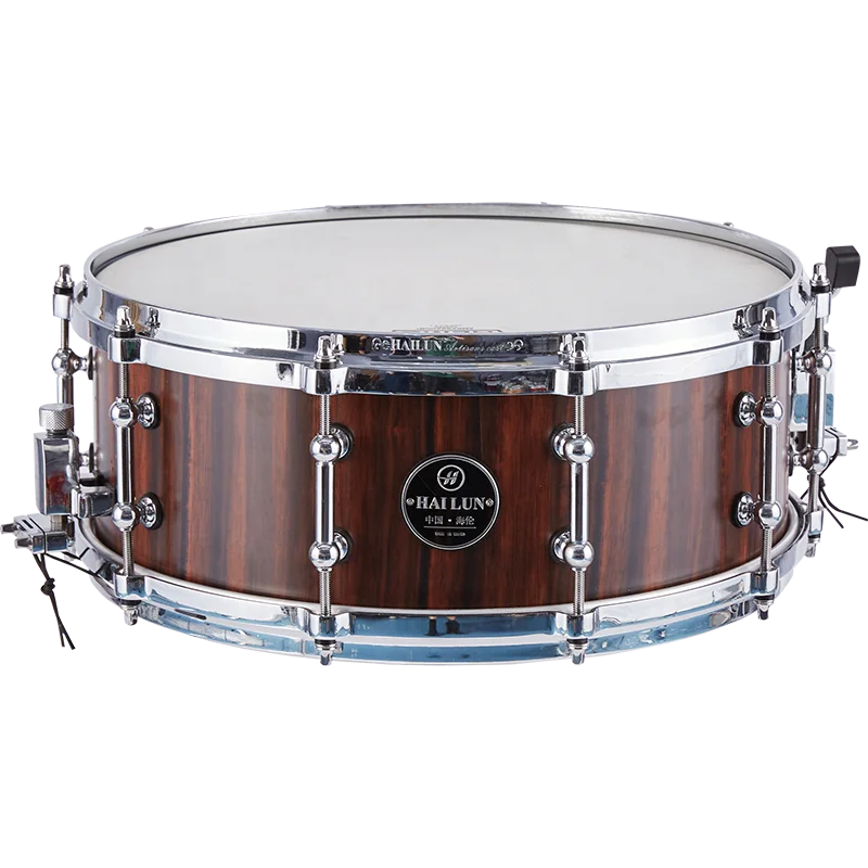 

Accessories Jungu Black Sandwood with Aluminum Drum Chamber Chinese Jazz Drum Set for Musicians