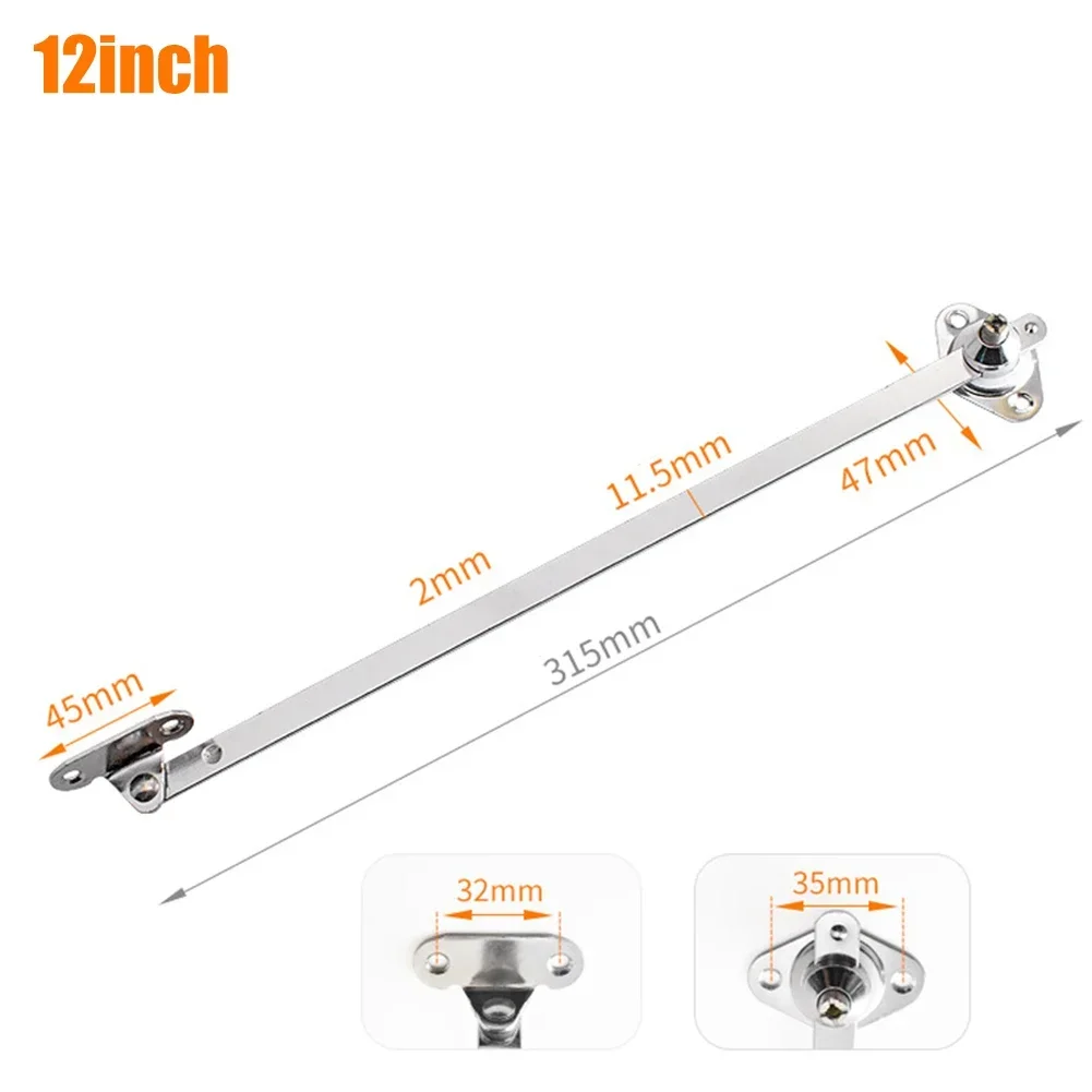 2PCS Cabinet Lid Support Cupboard Door Flap Stay Hinge Down Drop Lid Support Sliding Rail Furniture Hardware 6/8/10/12 Inches